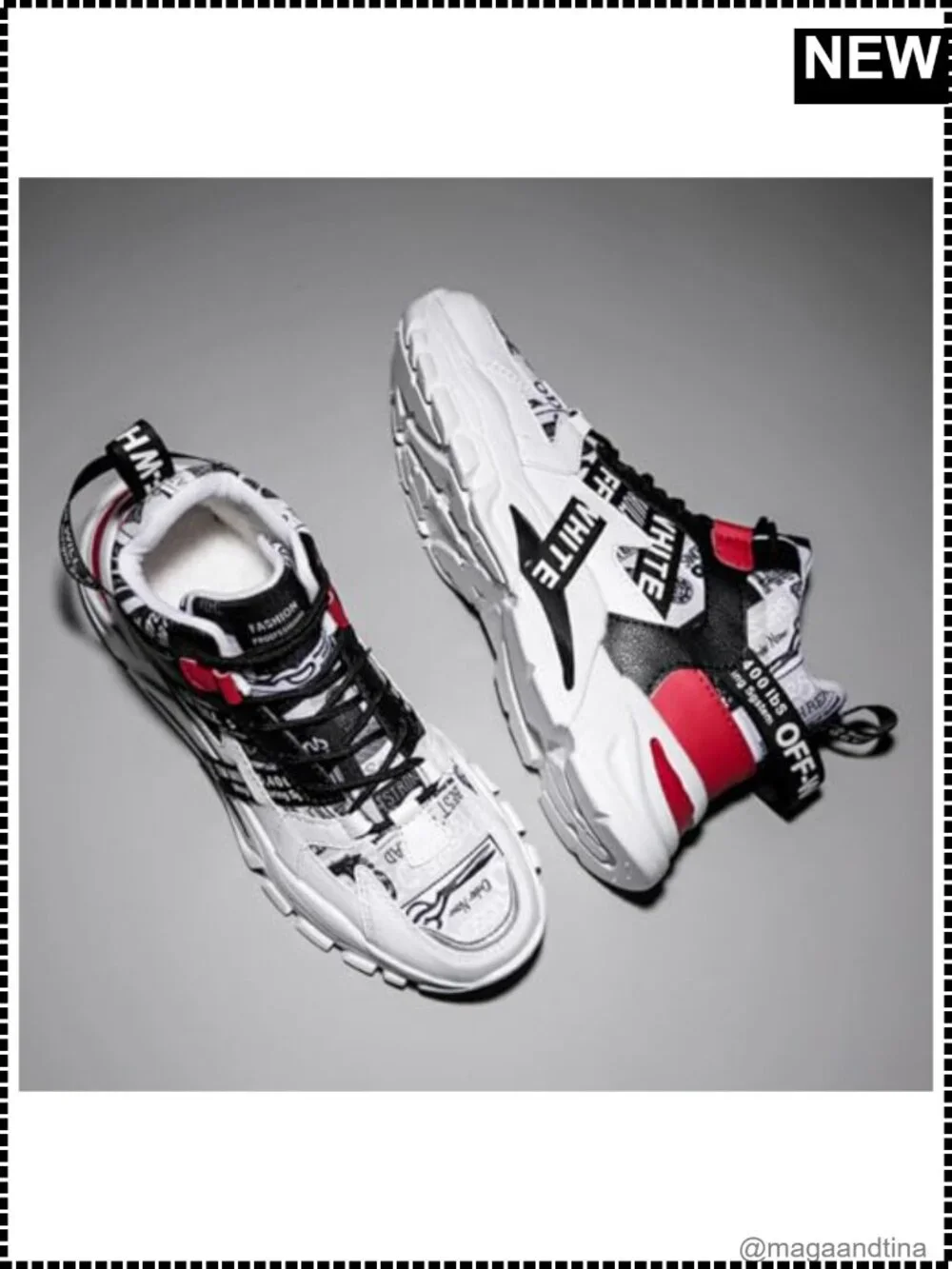 Men's High-Top Sneakers Fleece Lined Graphic Print Cushioned Non-Slip Casual